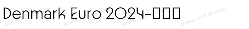 Denmark Euro 2024字体转换